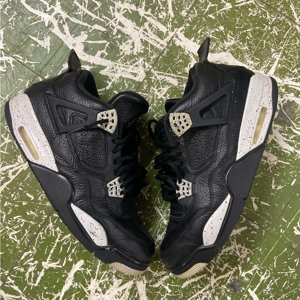 Nike Air Jordan Retro 4 IV Oreo Black And Grey